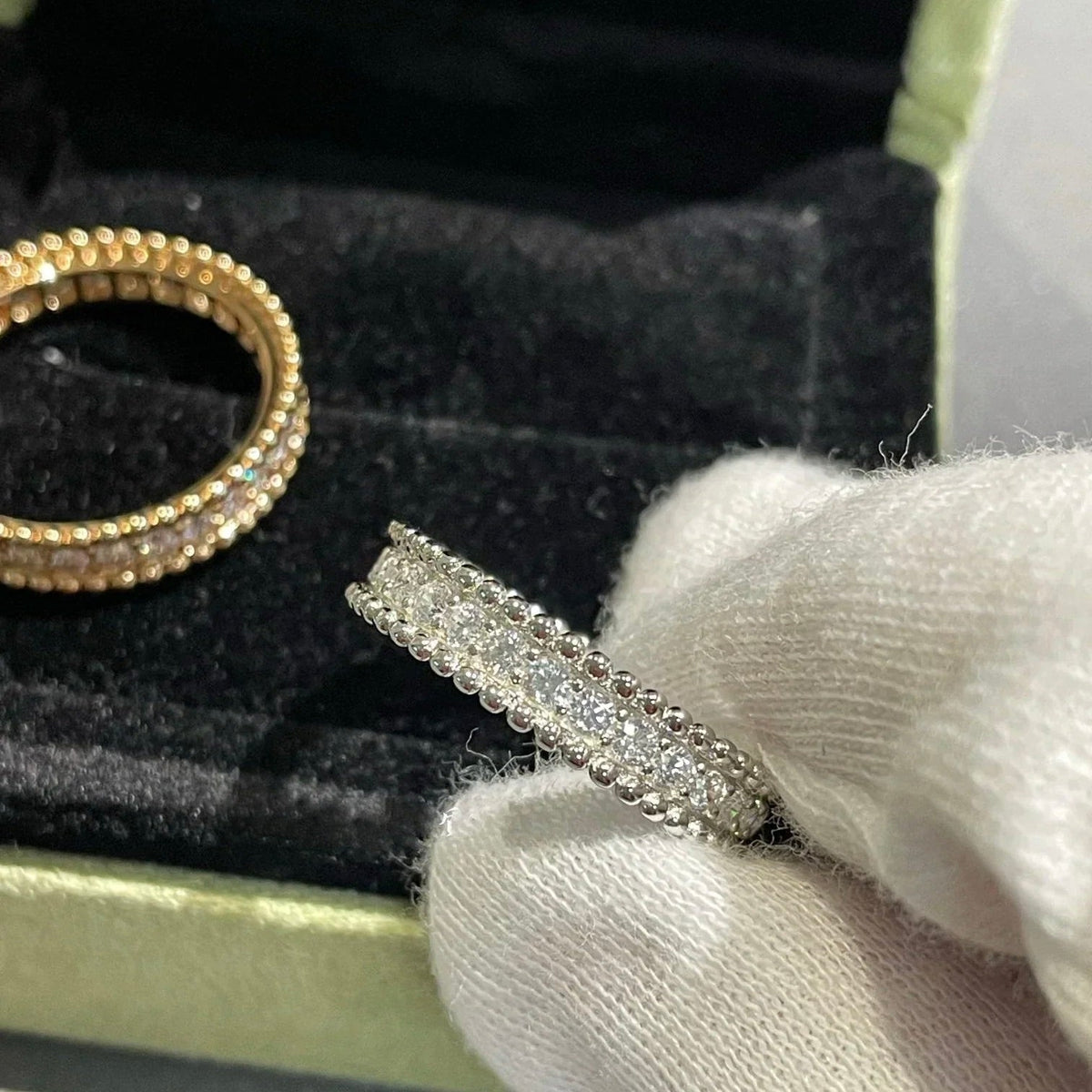 [LumiVibe]PERLEE DIAMOND SILVER RING