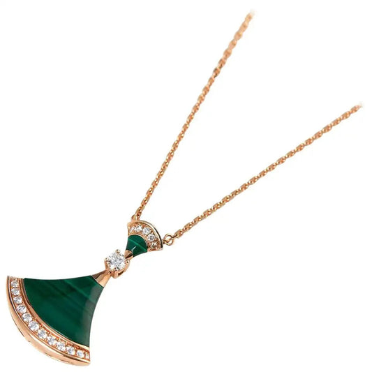 [LumiVibe]DREAM NECKLACE MALACHITE DIAMOND