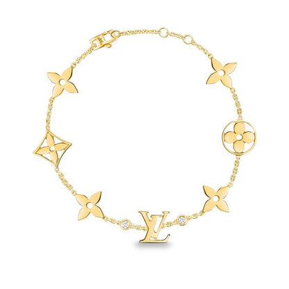 [LumiVibe]STAR AND SUN 7 MOTIFS GOLD BRACELET