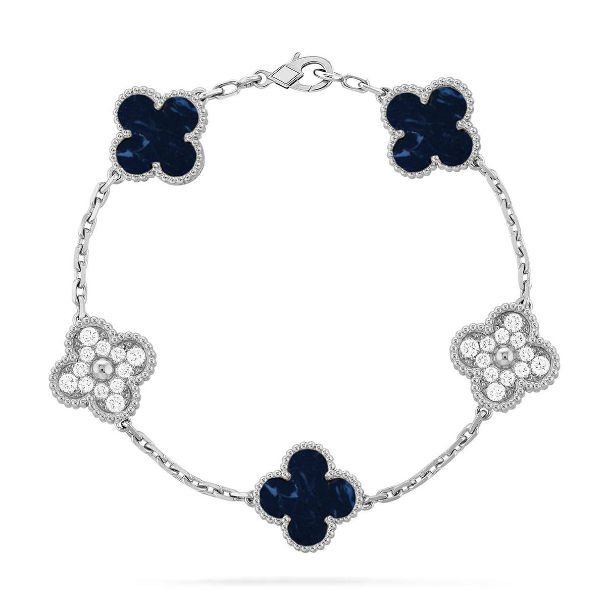 [LumiVibe]CLOVER 5 MOTIF PIETERSITE BRACELET COLLECTION