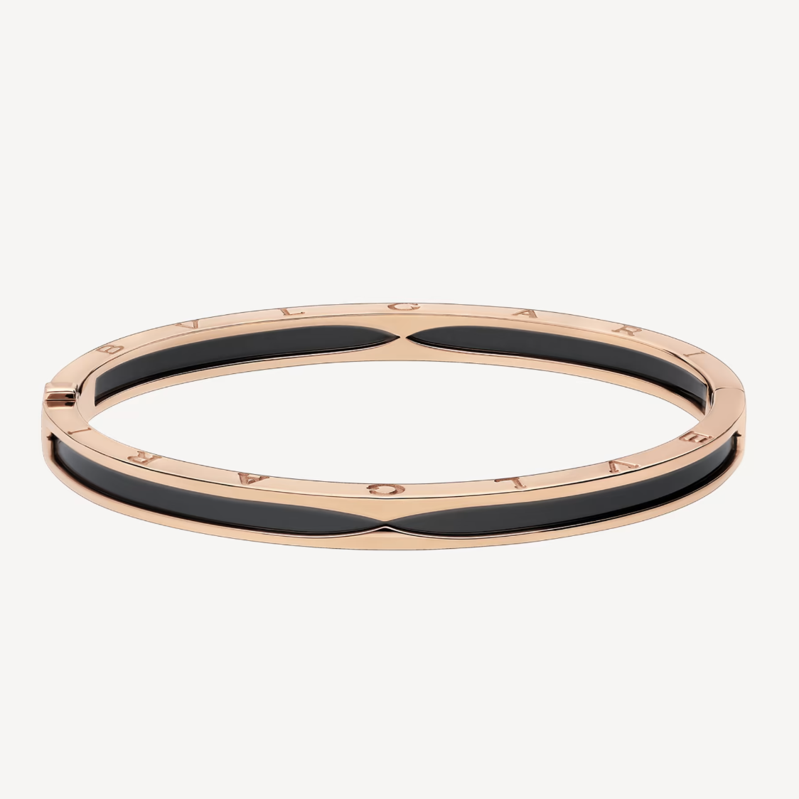 [LumiVibe]ZERO 1 PINK GOLD WITH BLACK CERAMIC BRACELET