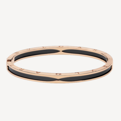[LumiVibe]ZERO 1 PINK GOLD WITH BLACK CERAMIC BRACELET