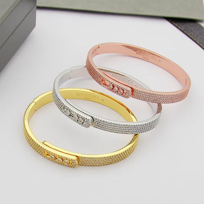 [LumiVibe]Move Noa Full Pavé Diamond Bangle Bracelet