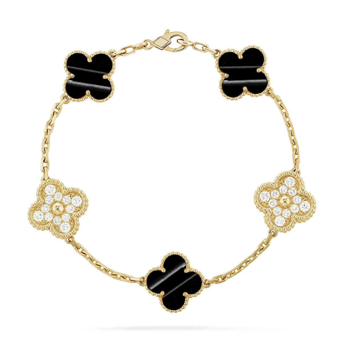 [LumiVibe] CLOVER 5 MOTIF PULSAR STONE BRACELET COLLECTION