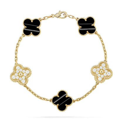 [LumiVibe] CLOVER 5 MOTIF PULSAR STONE BRACELET COLLECTION