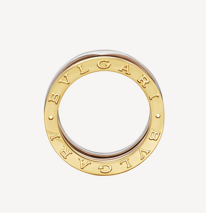 [LumiVibe]ZERO 1 THREE-BAND ROSE WHITE AND YELLOW RING