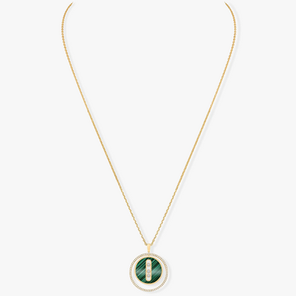[LumiVibe]Demo MOVE 3 DIAMOND MALACHITE GOLD DIAMOND NECKLACE