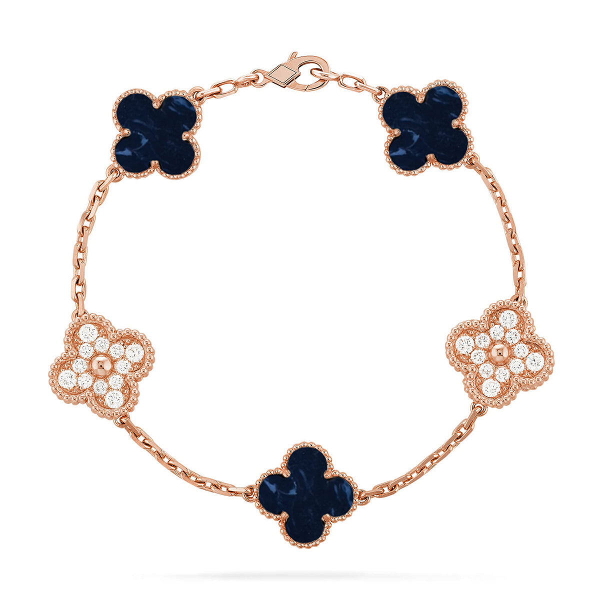 [LumiVibe]CLOVER 5 MOTIF PIETERSITE BRACELET COLLECTION