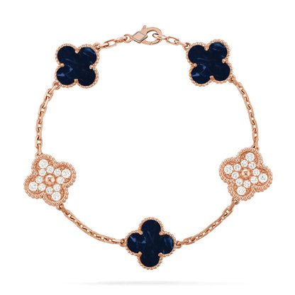[LumiVibe]CLOVER 5 MOTIF PIETERSITE BRACELET COLLECTION