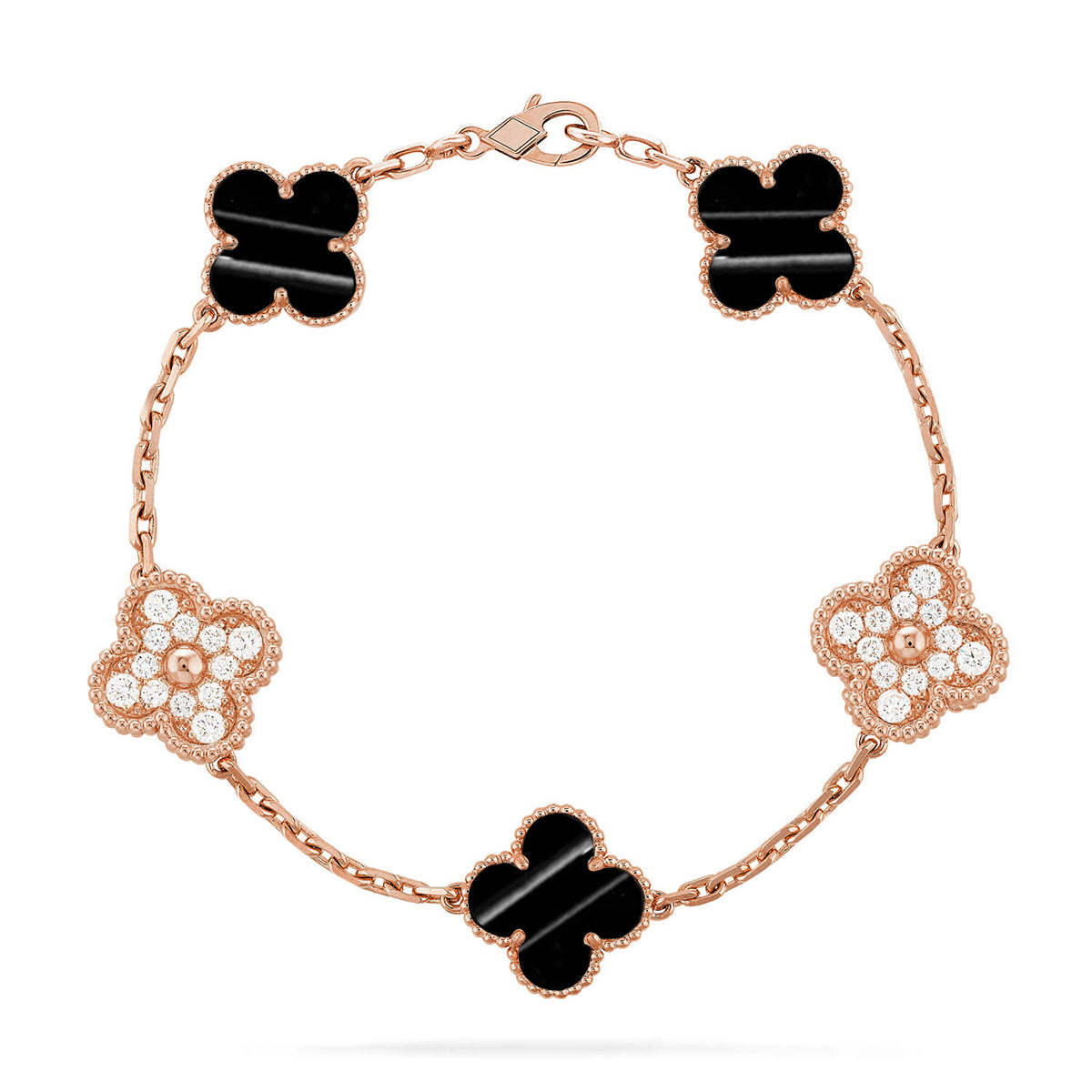 [LumiVibe] CLOVER 5 MOTIF PULSAR STONE BRACELET COLLECTION