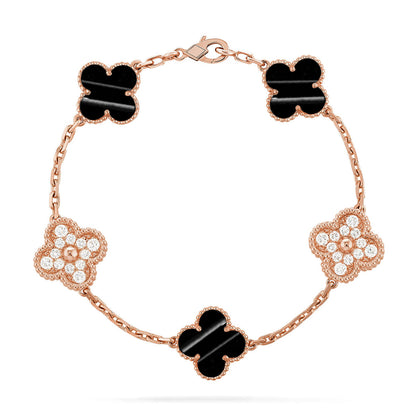 [LumiVibe] CLOVER 5 MOTIF PULSAR STONE BRACELET COLLECTION
