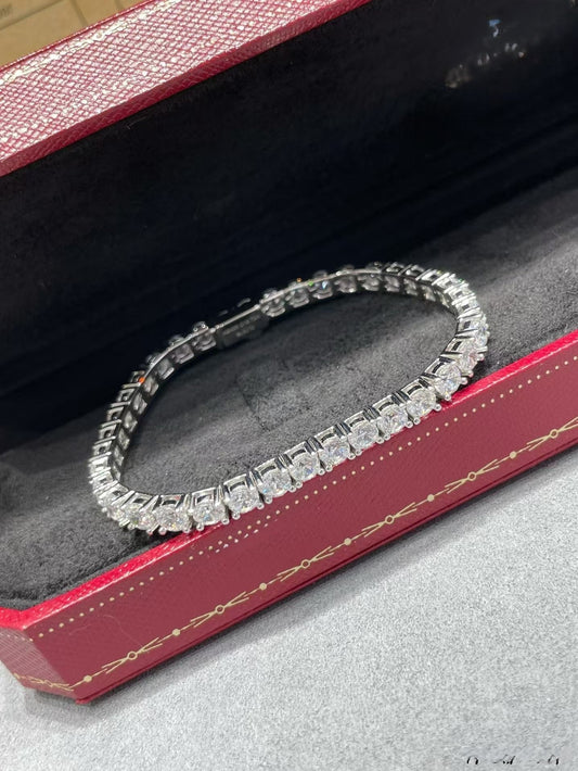 [LumiVibe jewelrys]TENNIS BRACELET WITH FULL DIAMOND SETTING