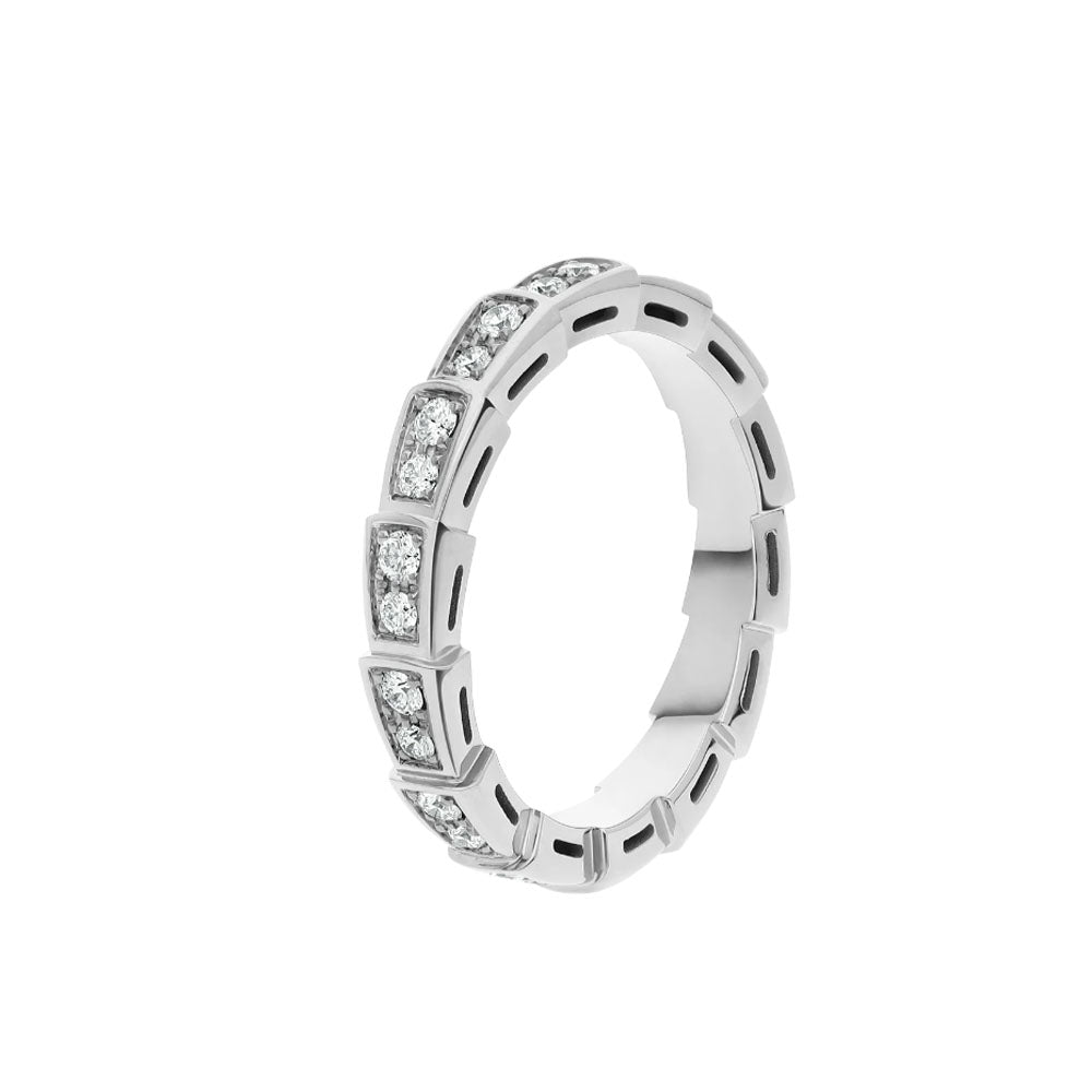 [LumiVibe]SERPENTI RING SILVER DIAMOND PAVED 3MM