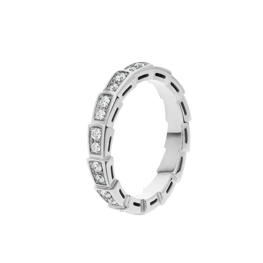 [LumiVibe]SERPENTI RING SILVER DIAMOND PAVED 3MM