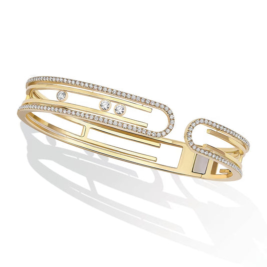 [LumiVibe]MOVE 10TH PAVED DIAMOND BRACELET