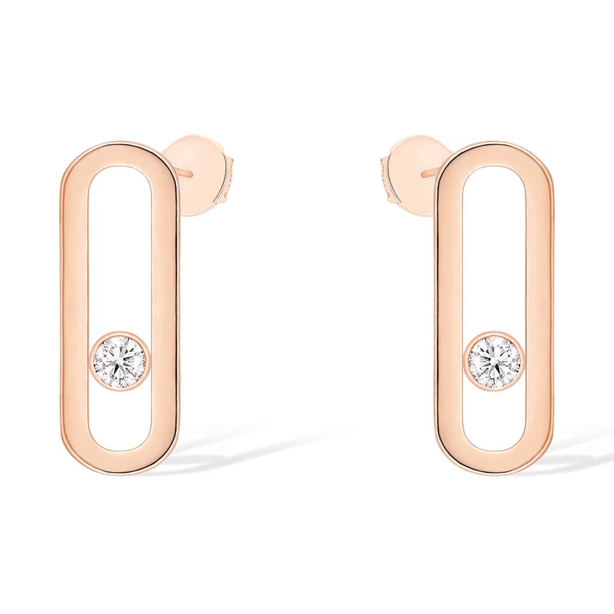 [LumiVibe]MOVE UNO SMALL 1 DIAMOND EARRINGS