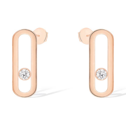 [LumiVibe]MOVE UNO SMALL 1 DIAMOND EARRINGS