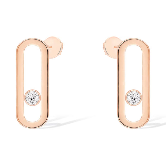 [LumiVibe]MOVE UNO SMALL 1 DIAMOND EARRINGS