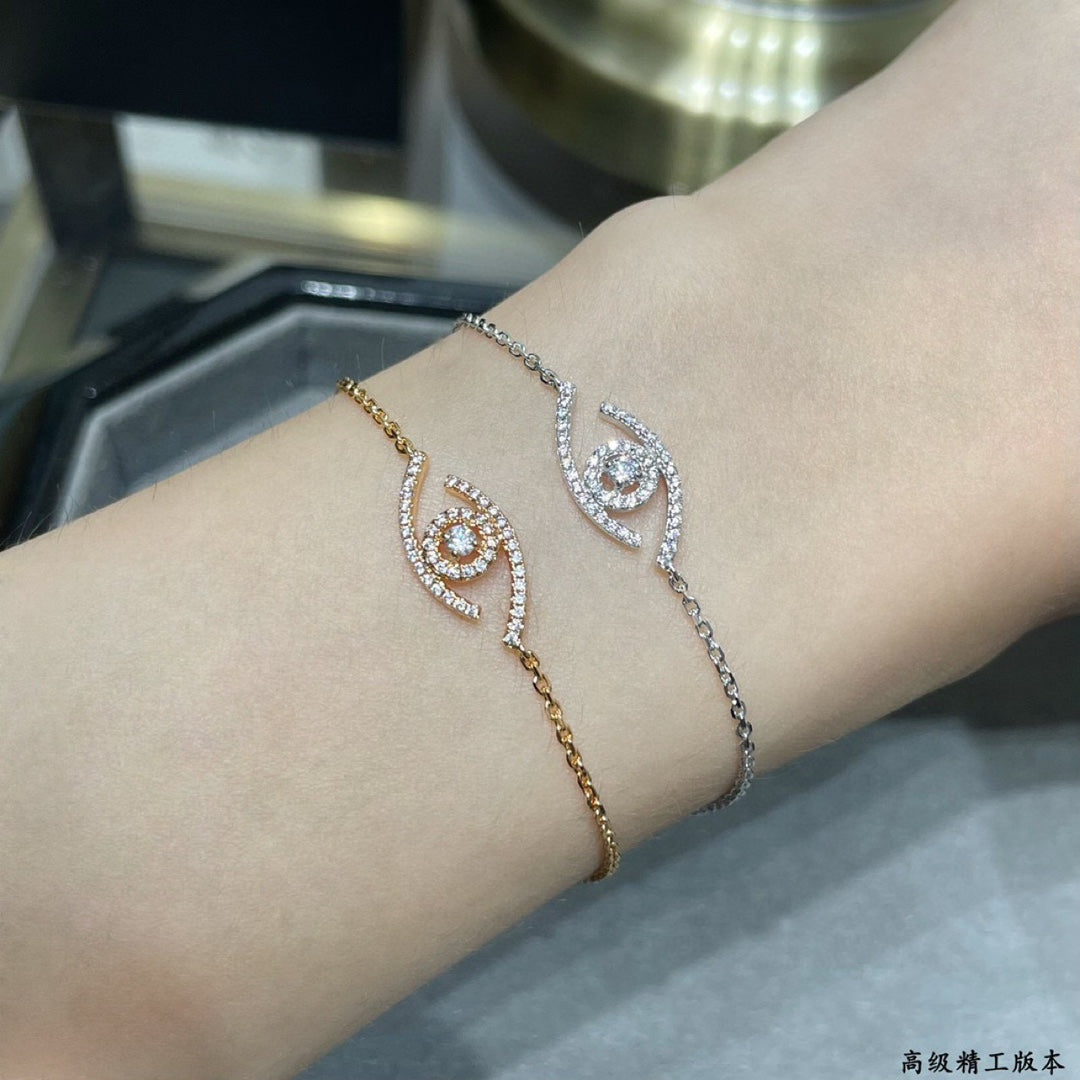 [LumiVibe]Demo Eye Pave-Set Diamond Bracelet