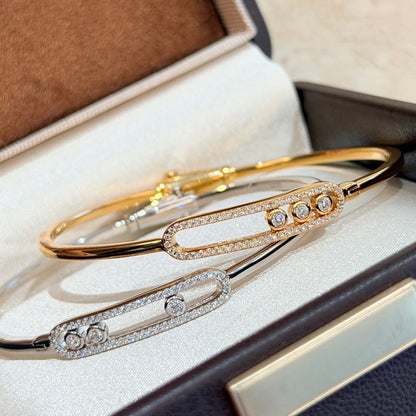 [LumiVibe]Move Pavé Diamond Bangle Bracelet M
