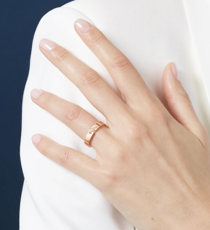 [LumiVibe]ALLIANCE LIENS VIDENCE DIAMOND 4MM RING