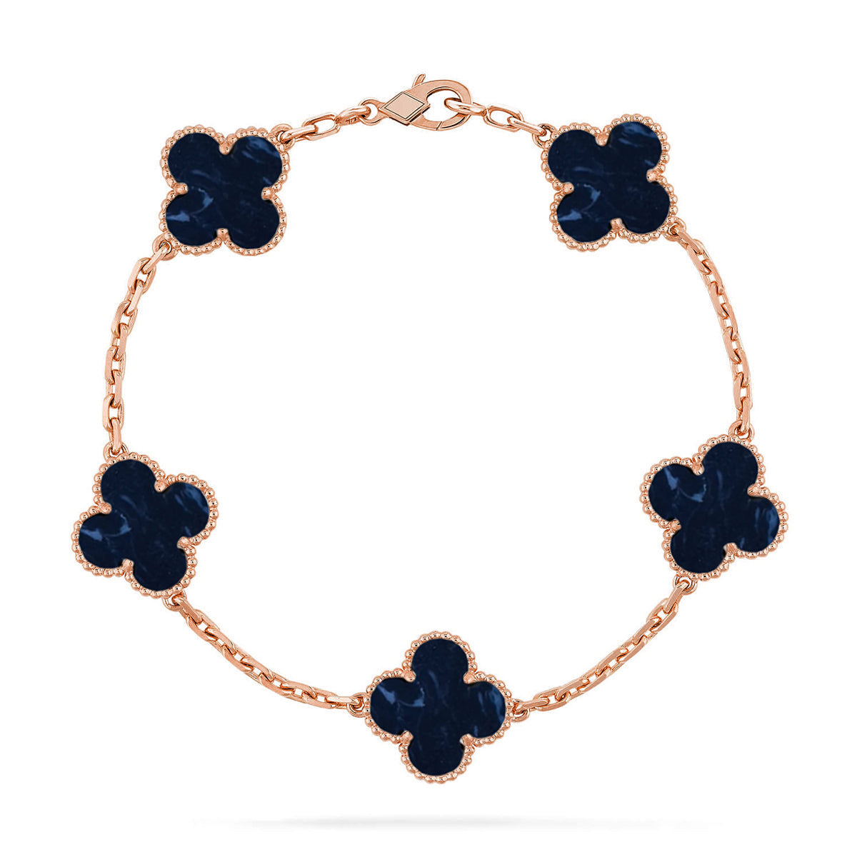 [LumiVibe]CLOVER 5 MOTIF PIETERSITE BRACELET COLLECTION