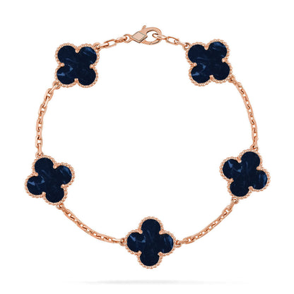 [LumiVibe]CLOVER 5 MOTIF PIETERSITE BRACELET COLLECTION