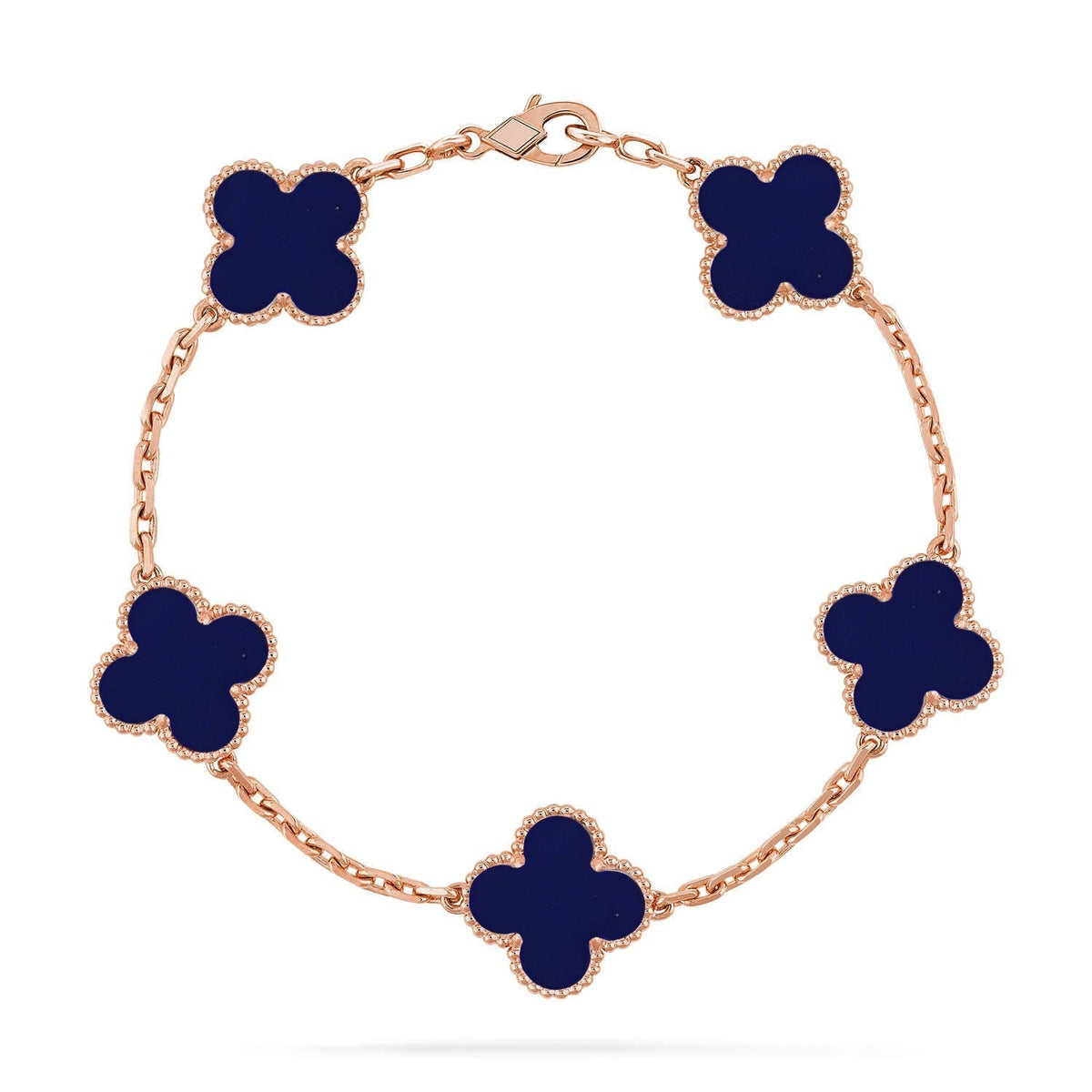 [LumiVibe]CLOVER 5 MOTIF LAPIS LAZULI BRACELET COLLECTION