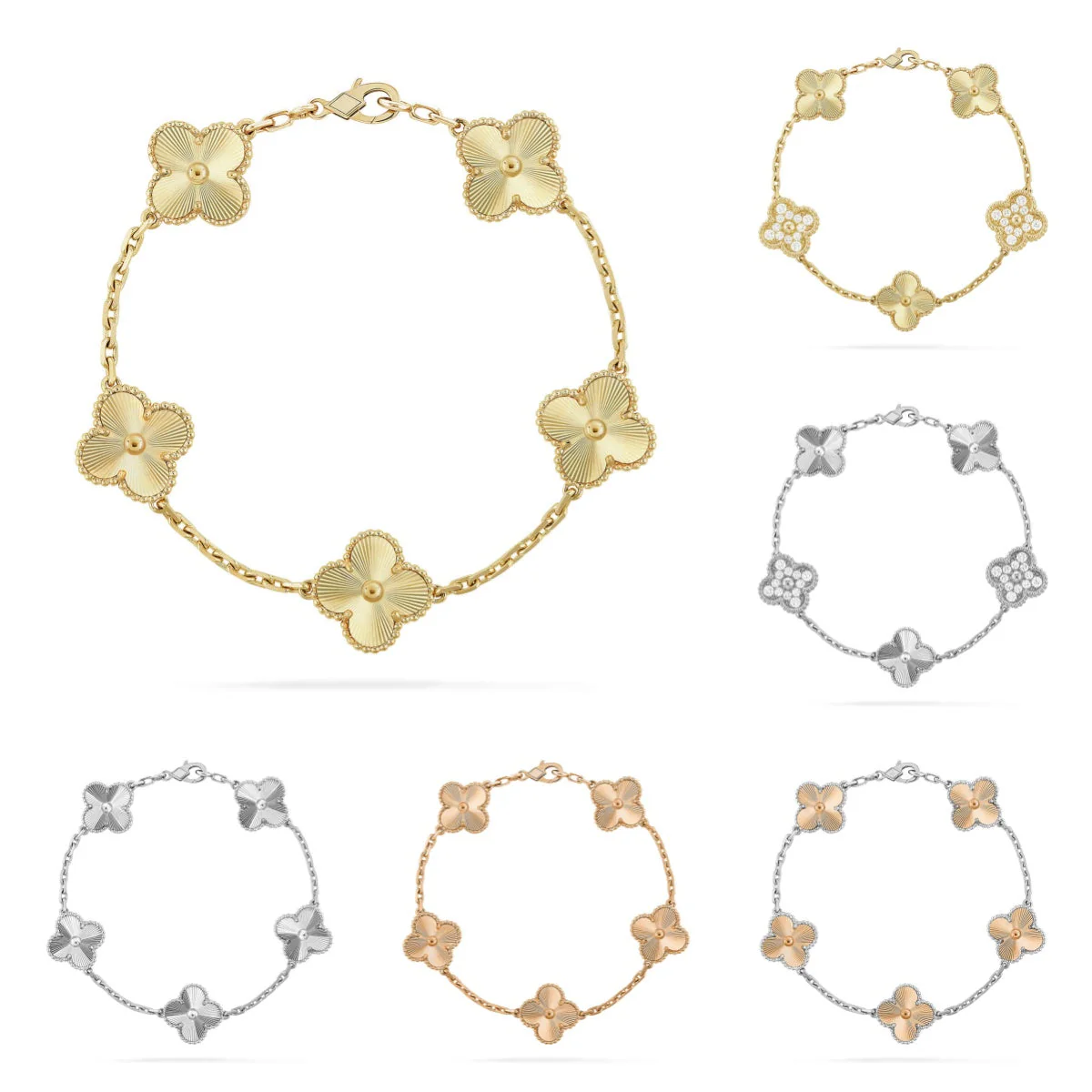[LumiVibe] CLOVER 5 MOTIF LASER BRACELET COLLECTION