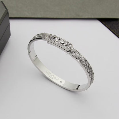 [LumiVibe]Move Noa Full Pavé Diamond Bangle Bracelet