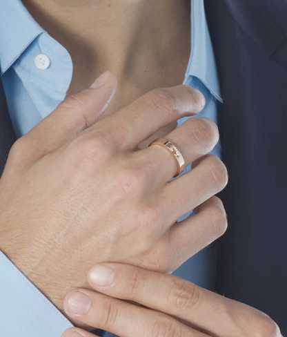 [LumiVibe]ALLIANCE LIENS VIDENCE DIAMOND 4MM RING
