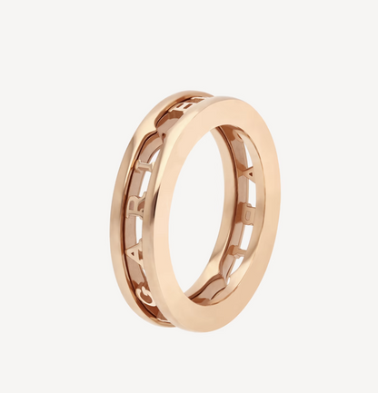[LumiVibe]ZERO 1 ONE-BAND WITH OPENWORK LOGO SPIRAL RING