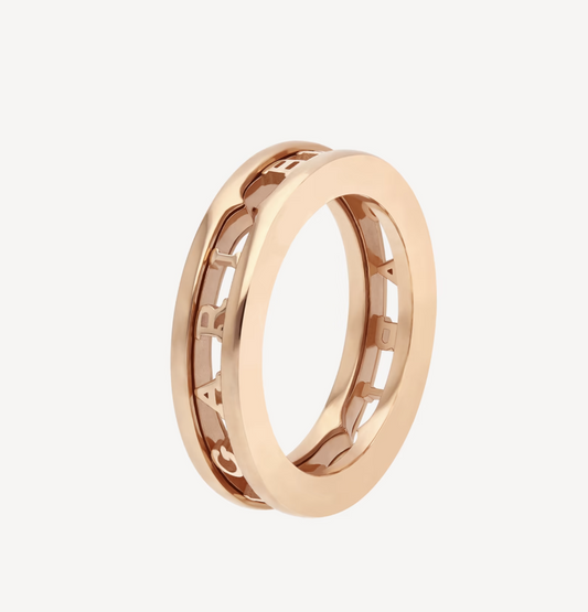 [LumiVibe]ZERO 1 ONE-BAND WITH OPENWORK LOGO SPIRAL RING