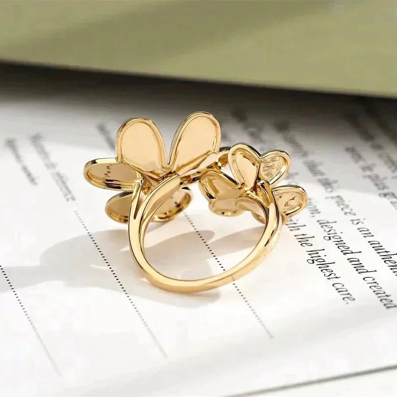 [LumiVibe]CLOVER COMOS GOLD DIAMOND RING