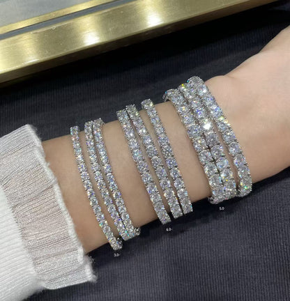 [LumiVibe jewelrys]TENNIS BRACELET WITH FULL DIAMOND SETTING