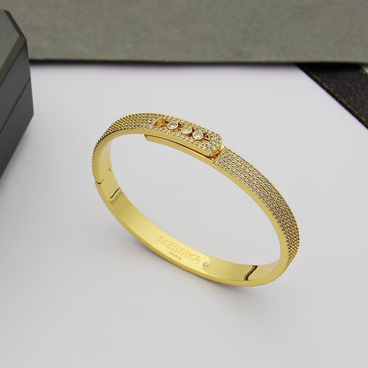 [LumiVibe]Move Noa Full Pavé Diamond Bangle Bracelet