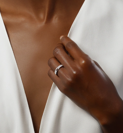 [LumiVibe]ALLIANCE LIENS VIDENCE PAVED DIAMOND 4MM RING