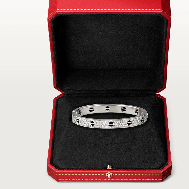 [LumiVibe]LOVE BRACELET 6.1MM DIAMOND-PAVED CERAMIC