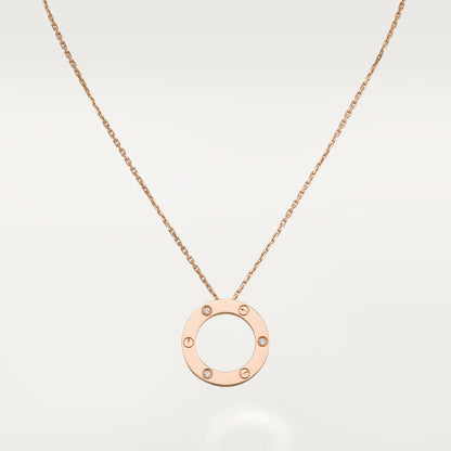 [LumiVibe]LOVE NECKLACE 16MM 3 DIAMONDS