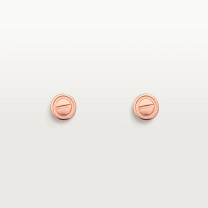 [LumiVibe]LOVE EARRINGS PINK GOLD 10MM