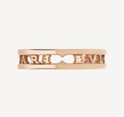 [LumiVibe]ZERO 1 ONE-BAND WITH OPENWORK LOGO SPIRAL RING
