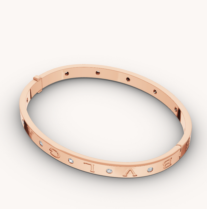 [LumiVibe]ZERO 1 PINK GOLD 12 DIAMONDS BRACELET