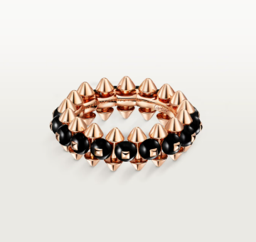 [LumiVibe]CLASH ELEGANT ROSE GOLD RING FEATURING NATURAL AGATE