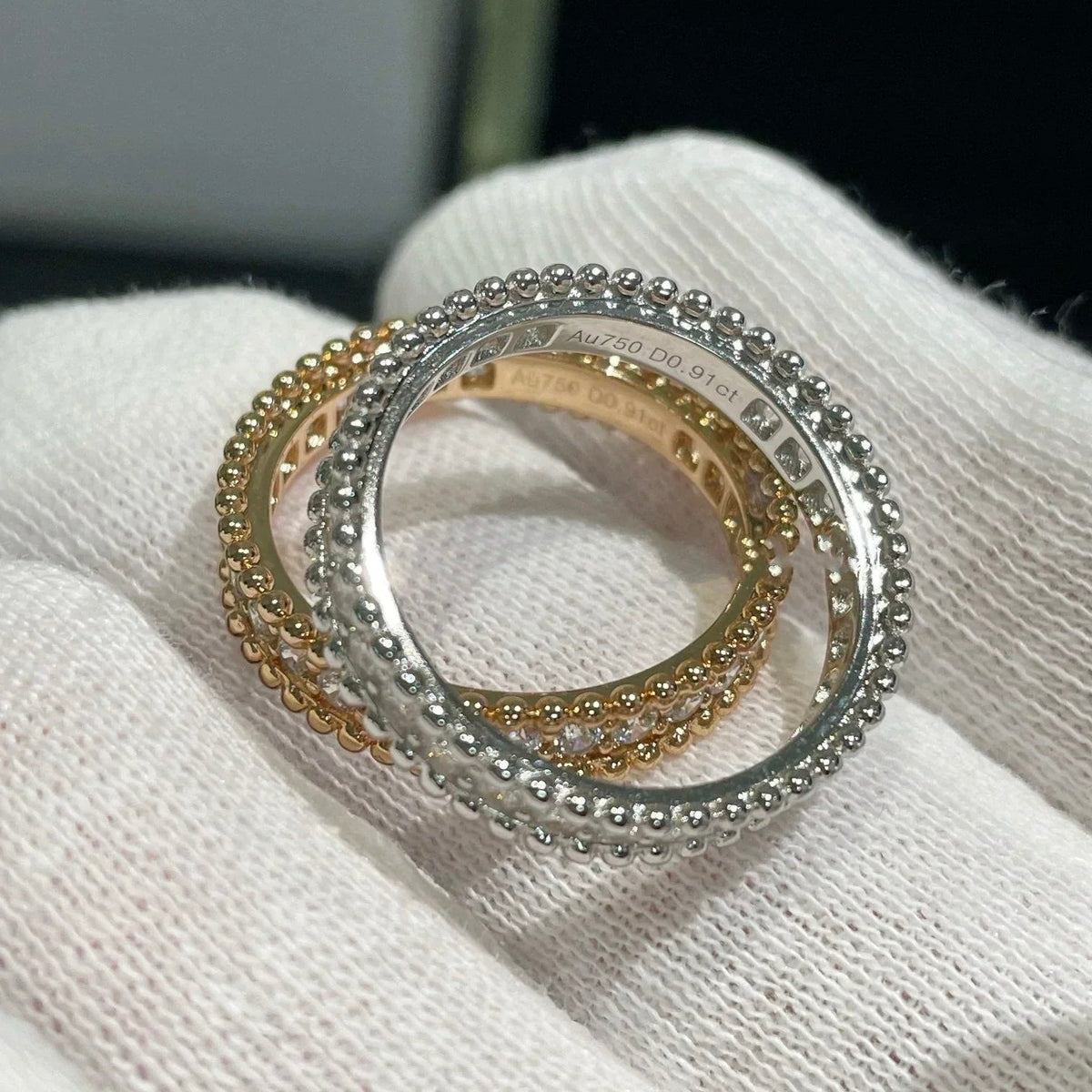 [LumiVibe]PERLEE DIAMOND ROSE GOLD RING