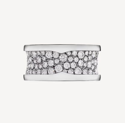 [LumiVibe]ZERO 1 WITH PAVED DIAMONDS ON THE SPIRAL RING