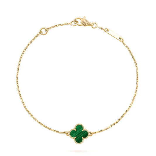 [LumiVibe]CLOVER BRACELET MALACHITE 1 MOTIF
