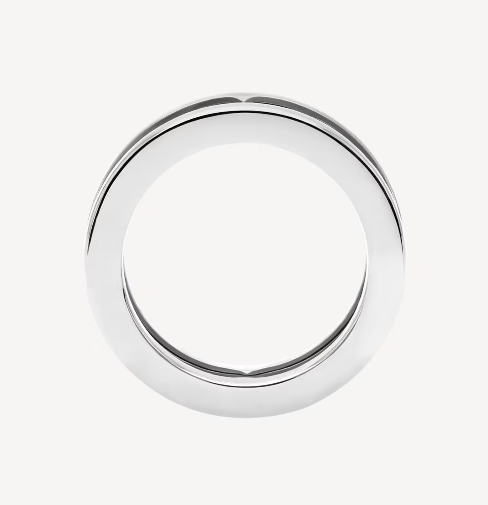 [LumiVibe]ZERO 1 ONE-BAND WITH OPENWORK LOGO SPIRAL RING