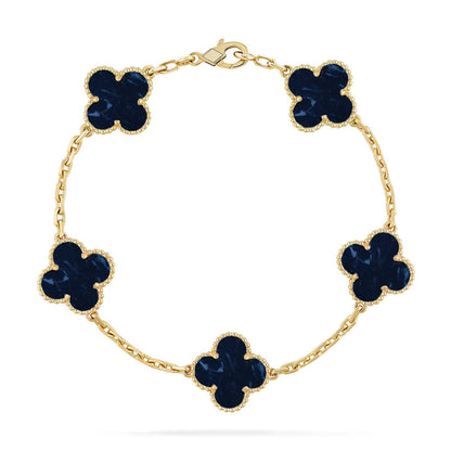 [LumiVibe]CLOVER 5 MOTIF PIETERSITE BRACELET COLLECTION