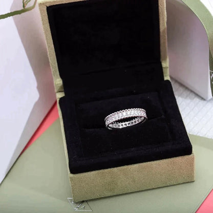 [LumiVibe]PERLEE DIAMOND SILVER RING