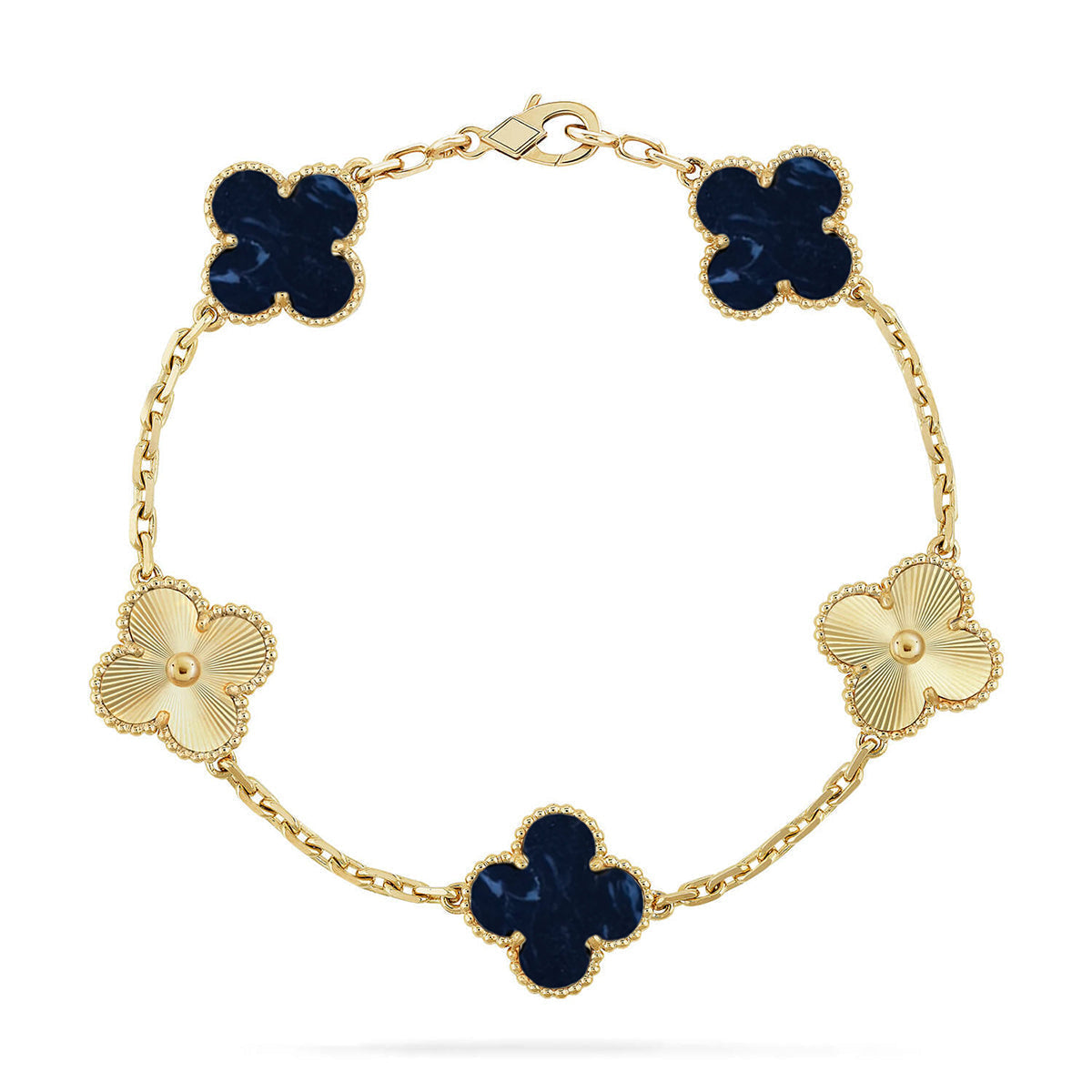 [LumiVibe]CLOVER 5 MOTIF PIETERSITE BRACELET COLLECTION